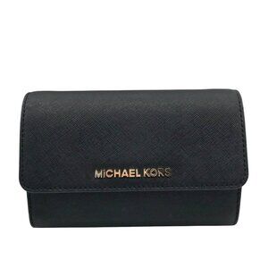 Michael Kors Black Saffiano Leather Jet Set Smartphone Crossbody